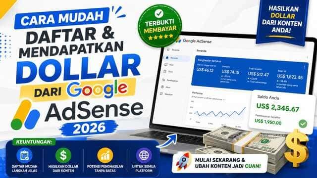 Cara Mudah Daftar Google AdSense