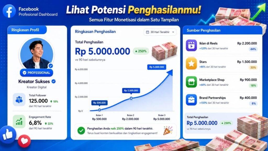 Langkah dan strategi mempercepat persetujuan monetisasi akun FB Pro