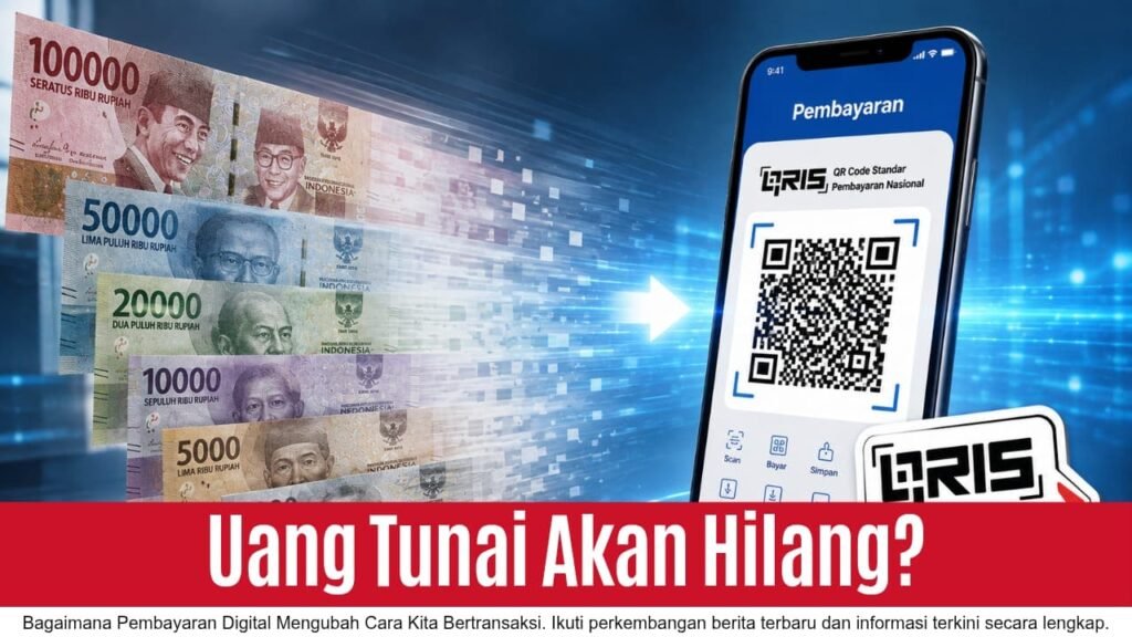 Uang Tunai Akan Hilang? pembayaran digital, uang digital, dompet digital, QRIS, 
